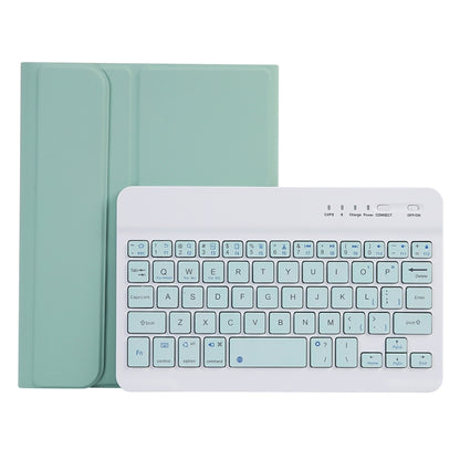 C06B Ultra-thin Candy Colors Bluetooth Keyboard Tablet Case for iPad mini 6, with Stand & Pen Slot (Green) - For iPad mini by PMC Jewellery | Online Shopping South Africa | PMC Jewellery | Buy Now Pay Later Mobicred