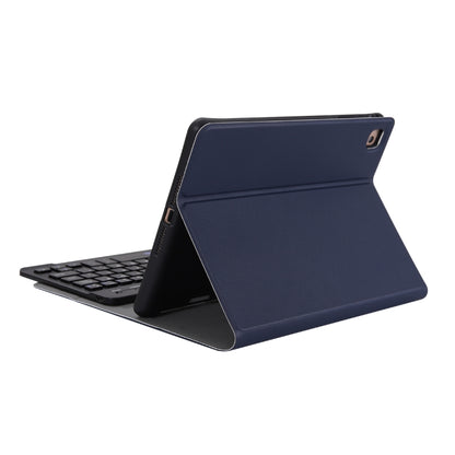 A05B Bluetooth 3.0 Ultra-thin ABS Detachable Bluetooth Keyboard Leather Tablet Case for iPad mini 5 / 4 / 3 / 2, with Holder(Dark Blue) - For iPad mini by PMC Jewellery | Online Shopping South Africa | PMC Jewellery | Buy Now Pay Later Mobicred