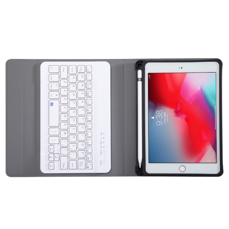 A05B Bluetooth 3.0 Ultra-thin ABS Detachable Bluetooth Keyboard Leather Tablet Case for iPad mini 5 / 4 / 3 / 2, with Holder(Gold) - For iPad mini by PMC Jewellery | Online Shopping South Africa | PMC Jewellery | Buy Now Pay Later Mobicred