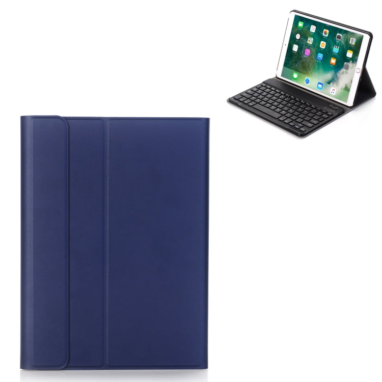 A09 Bluetooth 3.0 Ultra-thin ABS Detachable Bluetooth Keyboard Leather Tablet Case for iPad Air / Pro 10.5 inch (2019), with Holder (Dark Blue) - For iPad Pro by PMC Jewellery | Online Shopping South Africa | PMC Jewellery | Buy Now Pay Later Mobicred