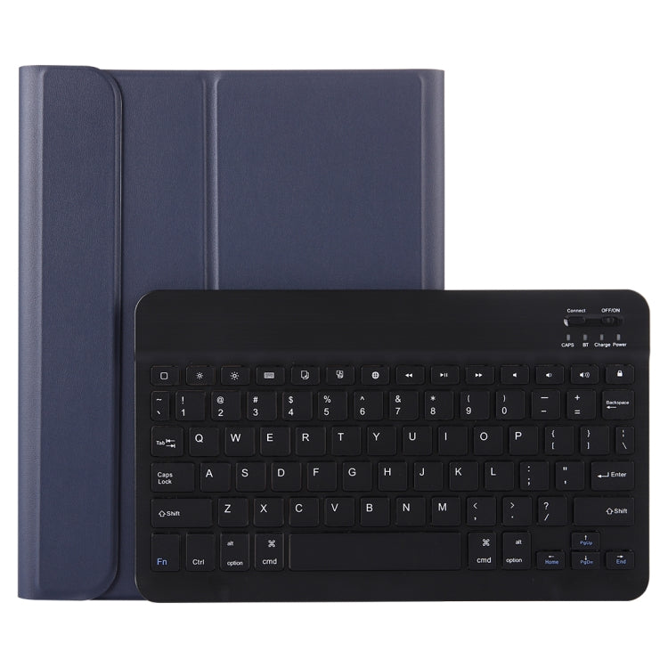 A11B Bluetooth 3.0 Ultra-thin ABS Detachable Bluetooth Keyboard Leather Tablet Case for iPad Pro 11 inch （2018）, with Pen Slot & Holder (Dark Blue) - For iPad Pro by PMC Jewellery | Online Shopping South Africa | PMC Jewellery | Buy Now Pay Later Mobicred