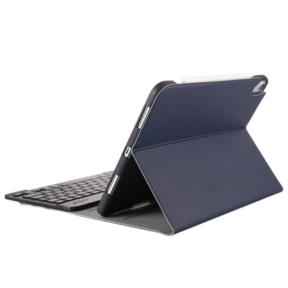 A11B Bluetooth 3.0 Ultra-thin ABS Detachable Bluetooth Keyboard Leather Tablet Case for iPad Pro 11 inch （2018）, with Pen Slot & Holder (Dark Blue) - For iPad Pro by PMC Jewellery | Online Shopping South Africa | PMC Jewellery | Buy Now Pay Later Mobicred