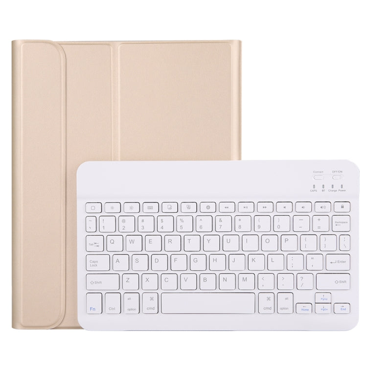 A11B Bluetooth 3.0 Ultra-thin ABS Detachable Bluetooth Keyboard Leather Tablet Case for iPad Pro 11 inch （2018）, with Pen Slot & Holder (Gold) - For iPad Pro by PMC Jewellery | Online Shopping South Africa | PMC Jewellery | Buy Now Pay Later Mobicred