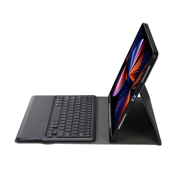 A12B Bluetooth 3.0 Ultra-thin Detachable Bluetooth Keyboard Leather Tablet Case for iPad Pro 12.9 inch （2018）, with Pen Slot & Holder(Black) - For iPad Pro by PMC Jewellery | Online Shopping South Africa | PMC Jewellery | Buy Now Pay Later Mobicred