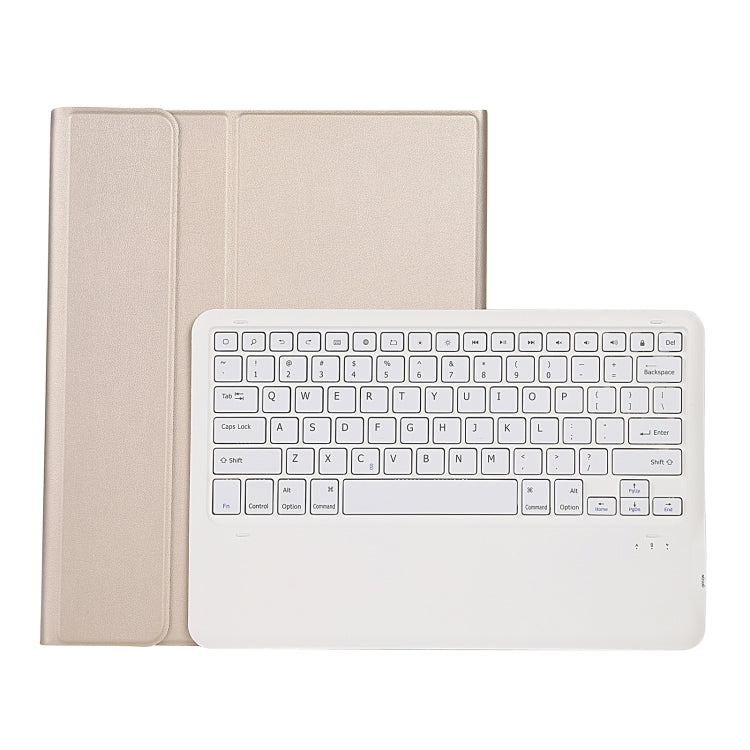 A12B Bluetooth 3.0 Ultra-thin Detachable Bluetooth Keyboard Leather Tablet Case for iPad Pro 12.9 inch （2018）, with Pen Slot & Holder(Gold) - For iPad Pro by PMC Jewellery | Online Shopping South Africa | PMC Jewellery | Buy Now Pay Later Mobicred