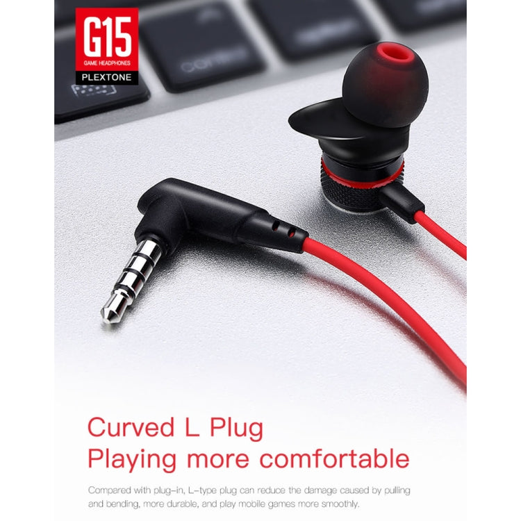 PLEXTONE G15 3.5mm Gaming Headset In-ear Wired Magnetic Stereo With Mic(Black) - In Ear Wired Earphone by PLEXTONE | Online Shopping South Africa | PMC Jewellery | Buy Now Pay Later Mobicred