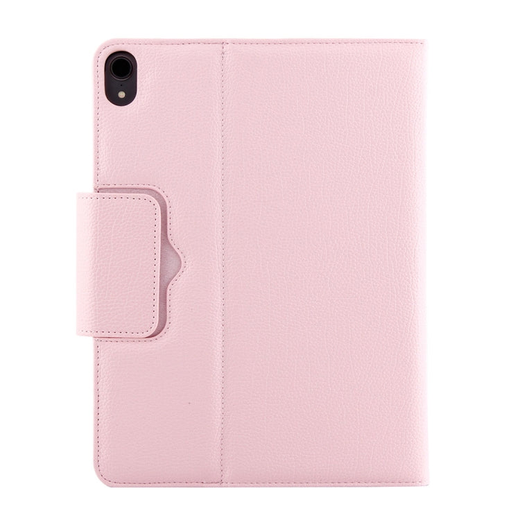 IP011 Detachable Bluetooth 3.0 ABS Keyboard + Litchi Texture Leather Tablet Case for iPad Pro 11 inch (2018), with Sleep Function (Pink) - For iPad Pro by PMC Jewellery | Online Shopping South Africa | PMC Jewellery