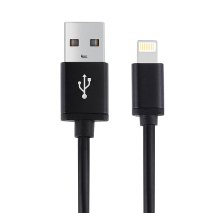 1m 3A 8 Pin to USB Data Sync Charging Cable for iPhone, iPad, Diameter: 4 cm(Black) - Normal Style Cable by PMC Jewellery | Online Shopping South Africa | PMC Jewellery | Buy Now Pay Later Mobicred