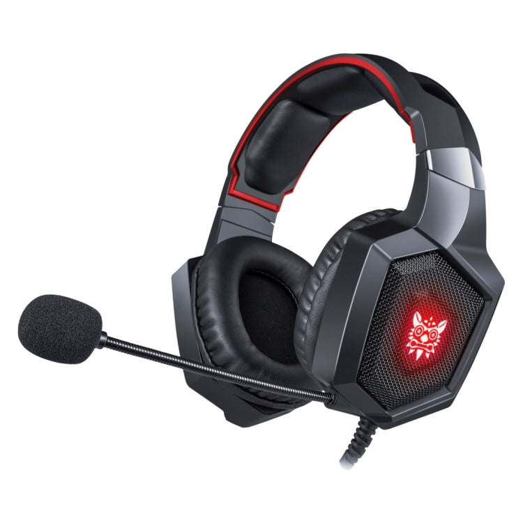 ONIKUMA K8 Over Ear Bass Stereo Surround Gaming Headphone with Microphone & LED Lights(Red) - Multimedia Headset by ONIKUMA | Online Shopping South Africa | PMC Jewellery | Buy Now Pay Later Mobicred