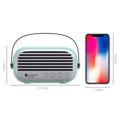 NewRixing NR-3000 Stylish Household Bluetooth Speaker with Hands-free Call Function, Support TF Card & USB & FM & AUX(Black) - Desktop Speaker by NewRixing | Online Shopping South Africa | PMC Jewellery | Buy Now Pay Later Mobicred