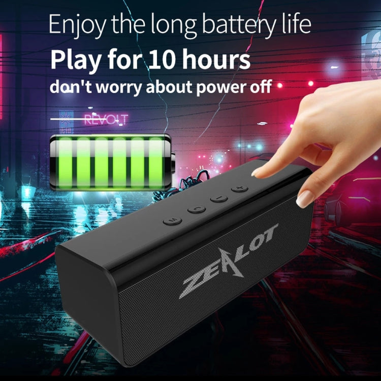 ZEALOT S31 10W 3D HiFi Stereo Wireless Bluetooth Speaker, Support Hands-free / USB / AUX / TF Card(Black) - Desktop Speaker by ZEALOT | Online Shopping South Africa | PMC Jewellery | Buy Now Pay Later Mobicred