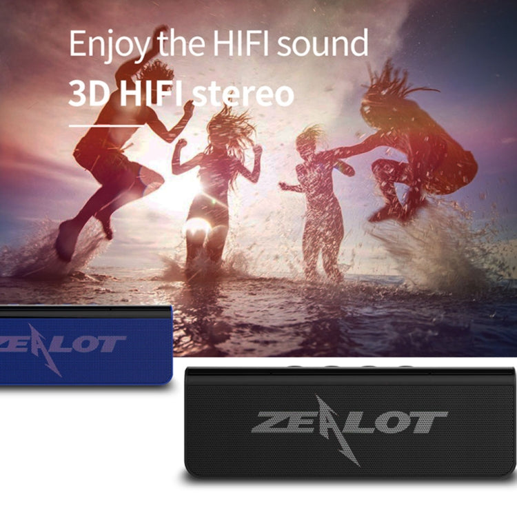 ZEALOT S31 10W 3D HiFi Stereo Wireless Bluetooth Speaker, Support Hands-free / USB / AUX / TF Card(Black) - Desktop Speaker by ZEALOT | Online Shopping South Africa | PMC Jewellery | Buy Now Pay Later Mobicred