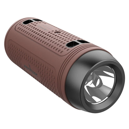 ZEALOT A1 Multifunctional Bass Wireless Bluetooth Speaker, Built-in Microphone, Support Bluetooth Call & AUX & TF Card & LED Lights (Brown) - Desktop Speaker by ZEALOT | Online Shopping South Africa | PMC Jewellery | Buy Now Pay Later Mobicred