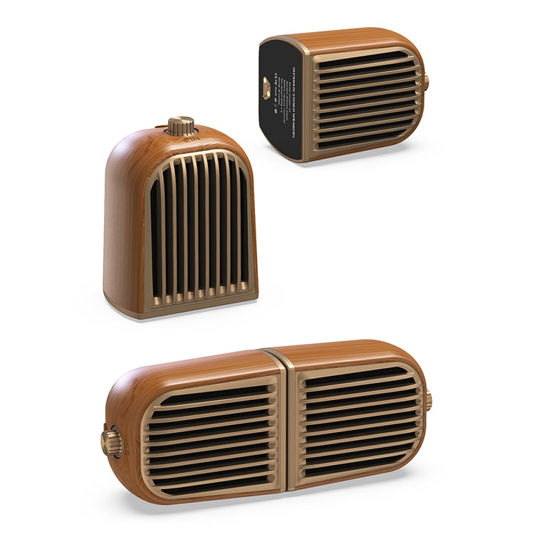 Oneder V8 Magnetic Suction Pair Stereo Sound Box Wireless Bluetooth Speaker with Strap, Support Hands-free & TF Card & AUX & USB Drive(Champagne Gold) - Desktop Speaker by OneDer | Online Shopping South Africa | PMC Jewellery | Buy Now Pay Later Mobicred