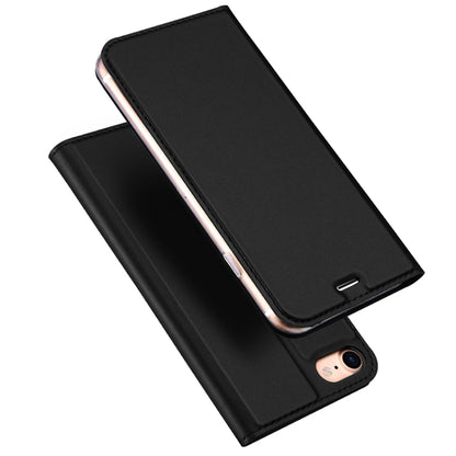 DUX DUCIS Skin Pro Series Leather Case for iPhone SE 2022 / SE 2020 / 8 / 7(Black) - More iPhone Cases by DUX DUCIS | Online Shopping South Africa | PMC Jewellery | Buy Now Pay Later Mobicred