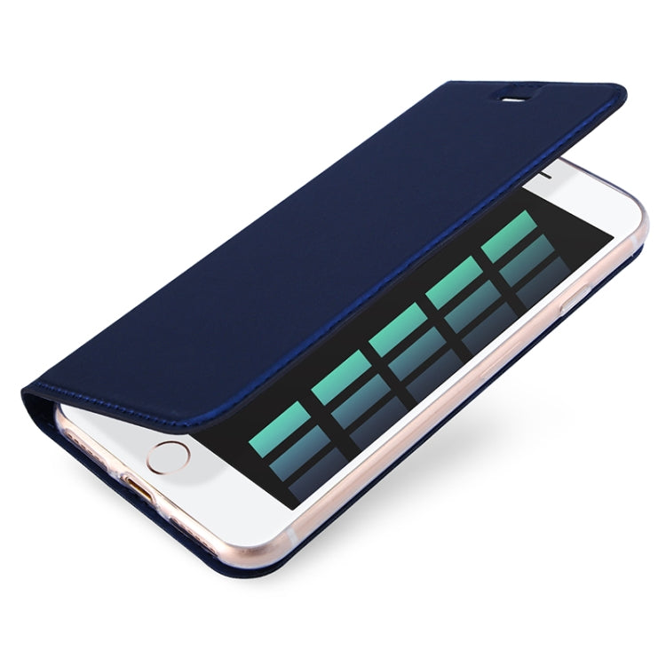 DUX DUCIS Skin Pro Series Leather Case for iPhone SE 2022 / SE 2020 / 8 / 7(Blue) - More iPhone Cases by DUX DUCIS | Online Shopping South Africa | PMC Jewellery | Buy Now Pay Later Mobicred