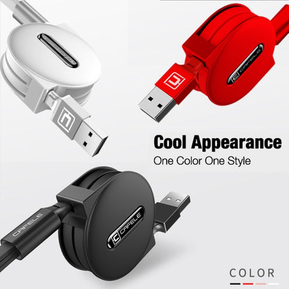 CAFELE 3 In 1 8 Pin + Micro USB + Type-C / USB-C Charging Data Cable, Length: 1.2m(Red) - Multifunction Cable by CAFELE | Online Shopping South Africa | PMC Jewellery | Buy Now Pay Later Mobicred