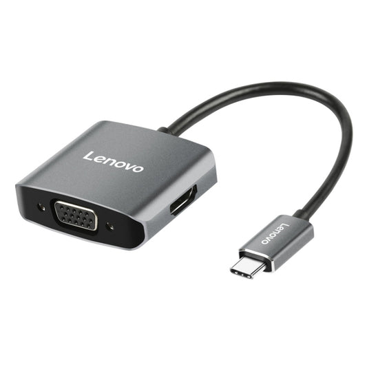 Original Lenovo C02 USB-C / Type-C to HDMI + VGA Converter - Converter by Lenovo | Online Shopping South Africa | PMC Jewellery | Buy Now Pay Later Mobicred