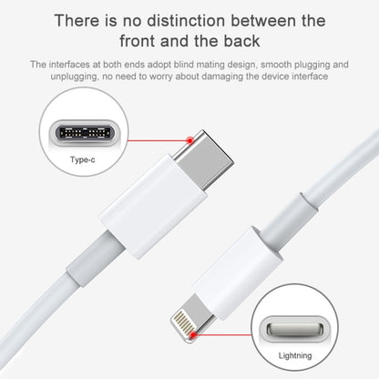 AWEI CL-68 3A Type-C / USB-C to 8 Pin PD Fast Charging Data Cable, Length: 1m(White) - Normal Style Cable by awei | Online Shopping South Africa | PMC Jewellery | Buy Now Pay Later Mobicred