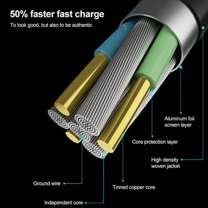 IVON CA51 2.4A USB to 8 Pin + Micro USB 2 in 1 Charging Sync Data Cable, Length: 1m(Silver) - 2 in 1 Cable by IVON | Online Shopping South Africa | PMC Jewellery | Buy Now Pay Later Mobicred