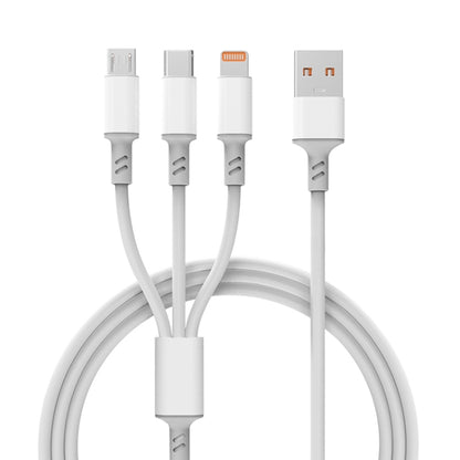 3A 3 in 1 USB to Type-C / 8 Pin / Micro USB Fast Charging Cable, Cable Length: 1.2m - Multifunction Cable by PMC Jewellery | Online Shopping South Africa | PMC Jewellery | Buy Now Pay Later Mobicred