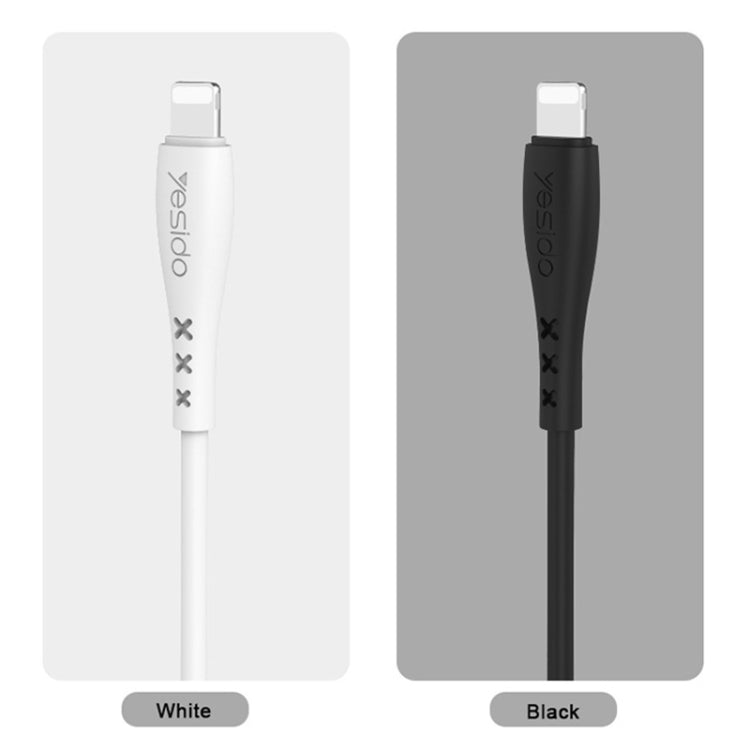 Yesido CA26 2.4A USB to 8 Pin Charging Cable, Length: 1m(Black) - Normal Style Cable by Yesido | Online Shopping South Africa | PMC Jewellery | Buy Now Pay Later Mobicred