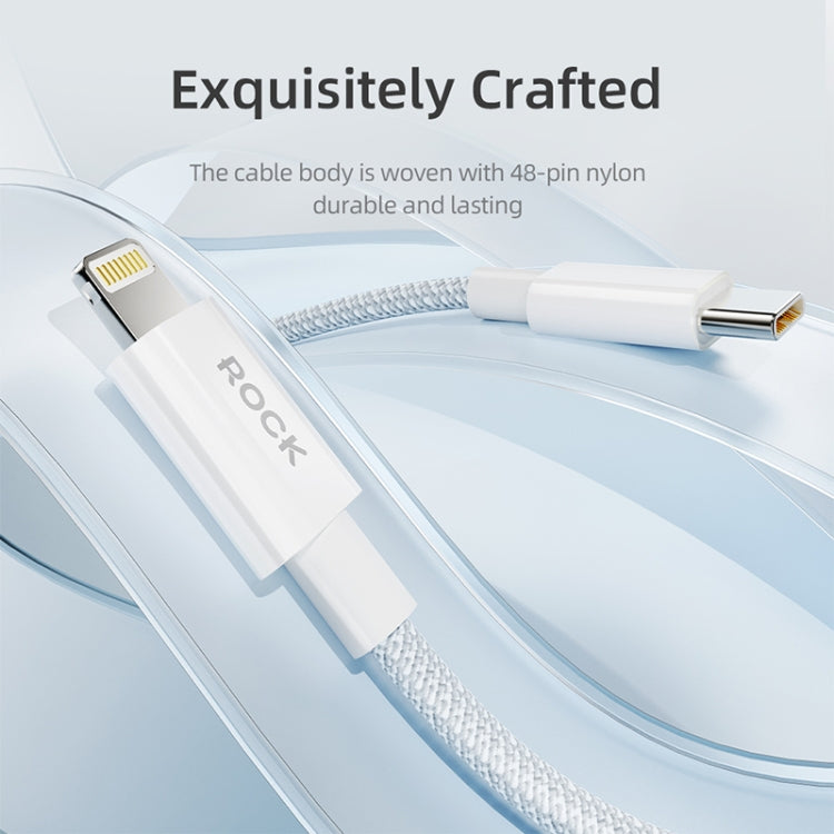 ROCK Z20 1m PD27W USB-C / Type-C to 8 Pin Fast Charging Data Cable - 2 in 1 Cable by ROCK | Online Shopping South Africa | PMC Jewellery | Buy Now Pay Later Mobicred