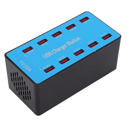 A5B 100W 10 Ports USB Smart Charging Station with Indicator Light, AU Plug - Multifunction Charger by PMC Jewellery | Online Shopping South Africa | PMC Jewellery | Buy Now Pay Later Mobicred