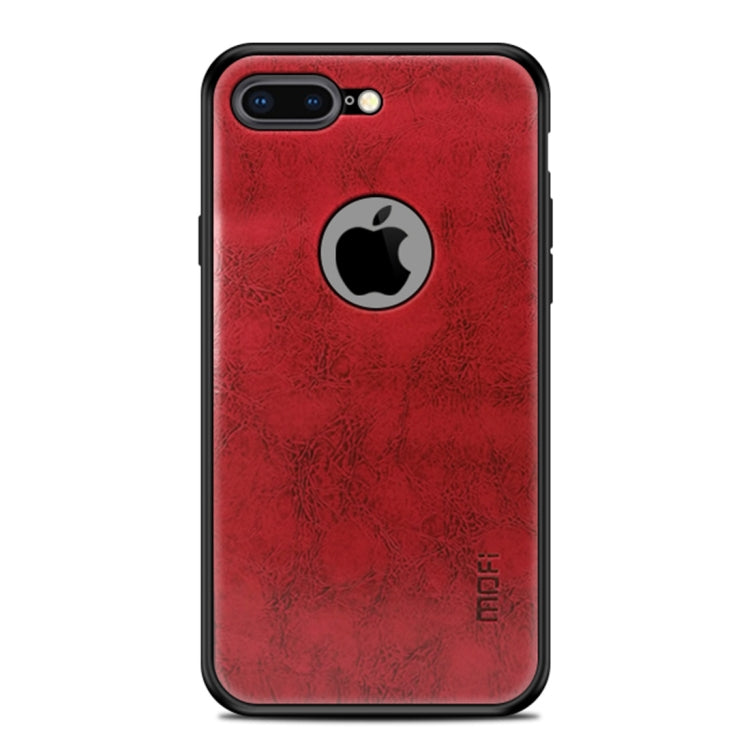 MOFI Shockproof PC+TPU+PU Leather Protective Back Case for iPhone 7 Plus(Red) - More iPhone Cases by MOFI | Online Shopping South Africa | PMC Jewellery