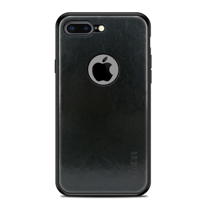 MOFI Shockproof PC+TPU+PU Leather Protective Back Case for iPhone 8 Plus(Black) - More iPhone Cases by MOFI | Online Shopping South Africa | PMC Jewellery