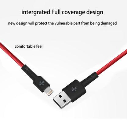 Original Xiaomi youpin ZMI MFI Certificated Braided 1m ZMI 8 Pin to USB Data Cable Charge Cord(Red) - MFI Cable by Xiaomi | Online Shopping South Africa | PMC Jewellery | Buy Now Pay Later Mobicred