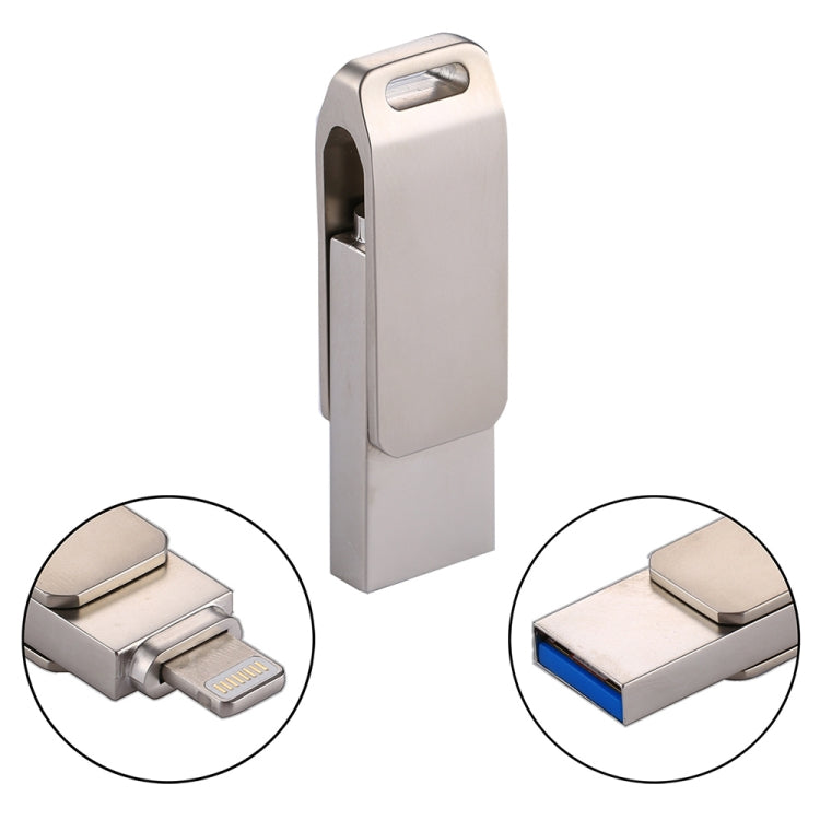 RQW-10G 2 in 1 USB 2.0 & 8 Pin 64GB Flash Drive, for iPhone & iPad & iPod & Most Android Smartphones & PC Computer - U Disk & Card Reader by PMC Jewellery | Online Shopping South Africa | PMC Jewellery | Buy Now Pay Later Mobicred