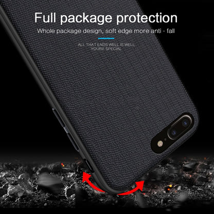 MOFI Anti-slip PC + TPU + Cloth Case for iPhone 8 Plus & 7 Plus(Black) - More iPhone Cases by MOFI | Online Shopping South Africa | PMC Jewellery