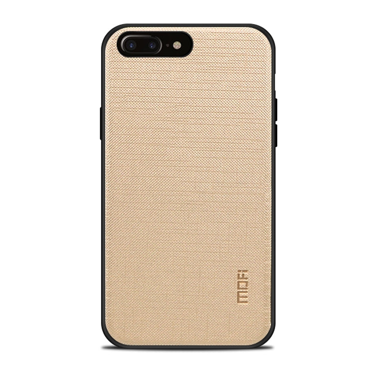 MOFI Anti-slip PC + TPU + Cloth Case for iPhone 8 Plus & 7 Plus(Gold) - More iPhone Cases by MOFI | Online Shopping South Africa | PMC Jewellery