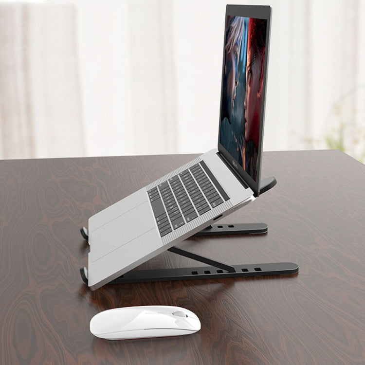 YMB1028 Portable Folding Desktop Holder Bracket for Laptop / Tablet(Black) - MacBook Holder by PMC Jewellery | Online Shopping South Africa | PMC Jewellery | Buy Now Pay Later Mobicred