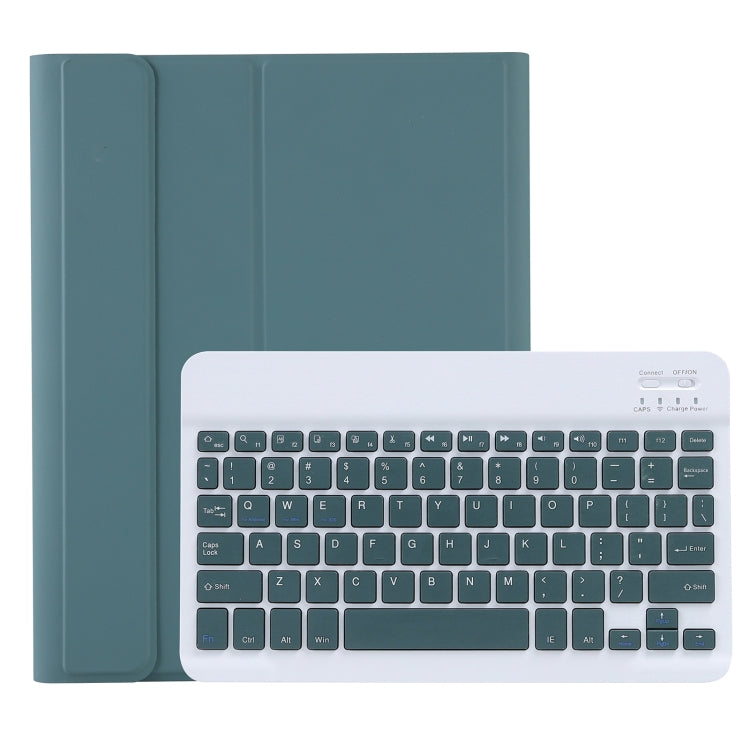 C-11B Detachable Candy Color Bluetooth Keyboard Leather Tablet Case with Pen Slot & Holder for iPad Pro 11 inch 2021 (Dark Green) - For iPad Pro by PMC Jewellery | Online Shopping South Africa | PMC Jewellery | Buy Now Pay Later Mobicred