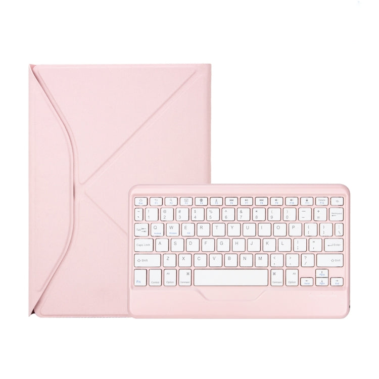 Z098B Pen Slot Bluetooth Keyboard Leather Tablet Case For iPad Air 2022/2020 (Pink) - For iPad Air by PMC Jewellery | Online Shopping South Africa | PMC Jewellery | Buy Now Pay Later Mobicred