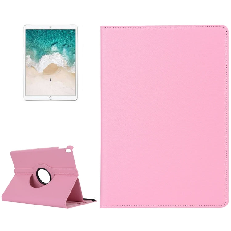 Litchi Texture 360 Degree Spin Multi-function Horizontal Flip Leather Protective Case with Holder for iPad Pro 10.5 inch / iPad Air (2019) (Pink) - iPad Pro 10.5 inch Cases by PMC Jewellery | Online Shopping South Africa | PMC Jewellery | Buy Now Pay Later Mobicred