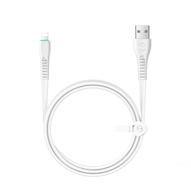 Mcdodo CA-6362 Flying Fish Series 8 Pin to USB LED Cable, Length: 1.8m(White) - Normal Style Cable by Mcdodo | Online Shopping South Africa | PMC Jewellery | Buy Now Pay Later Mobicred