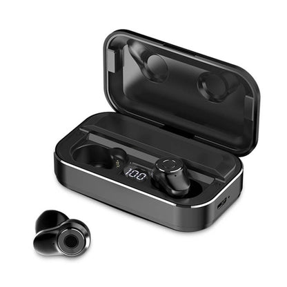 A6 TWS Bluetooth 5.0 Touch Wireless Bluetooth Earphone with Charging Box & LED Smart Digital Display, Support Voice Assistant & Memory Connection & HD Call(Black) - TWS Earphone by PMC Jewellery | Online Shopping South Africa | PMC Jewellery | Buy Now Pay Later Mobicred