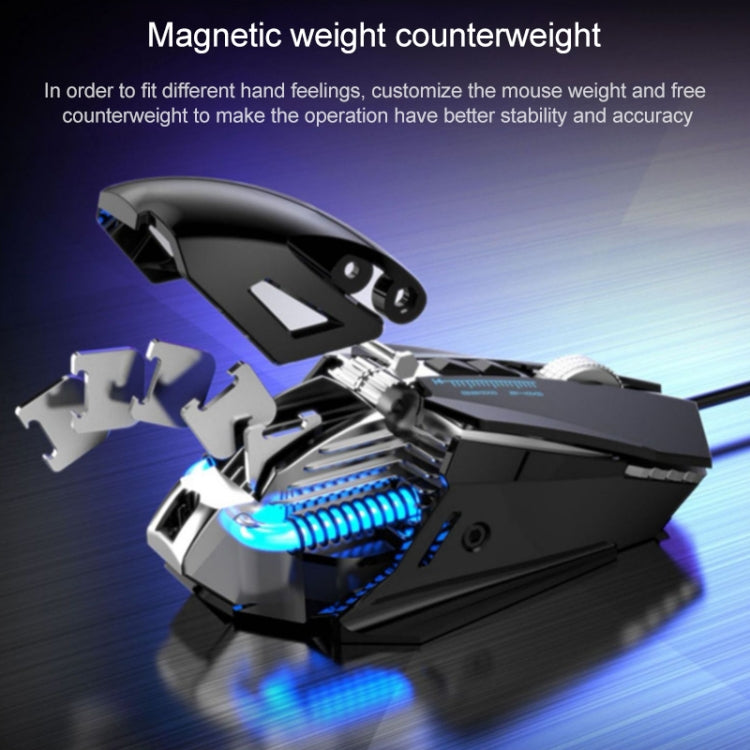 G535 Colorful Lighting Wired Macro Programming Mechanical Gaming Mouse (Black) - Wired Mice by PMC Jewellery | Online Shopping South Africa | PMC Jewellery | Buy Now Pay Later Mobicred