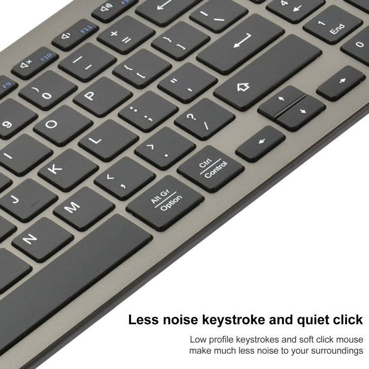 168 2.4Ghz + Bluetooth  Dual Mode Wireless Keyboard + Mouse Kit, Compatible with iSO & Android & Windows (Black) - Wireless Keyboard by PMC Jewellery | Online Shopping South Africa | PMC Jewellery | Buy Now Pay Later Mobicred