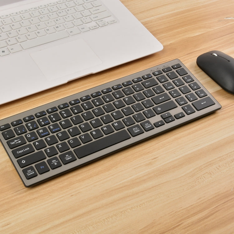 168 2.4Ghz + Bluetooth  Dual Mode Wireless Keyboard + Mouse Kit, Compatible with iSO & Android & Windows (Black) - Wireless Keyboard by PMC Jewellery | Online Shopping South Africa | PMC Jewellery | Buy Now Pay Later Mobicred