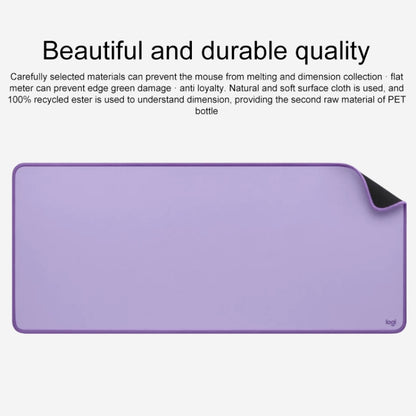 Logitech Keyboard Mouse Desk Mat Pad (Purple) - Mouse Pads by Logitech | Online Shopping South Africa | PMC Jewellery | Buy Now Pay Later Mobicred