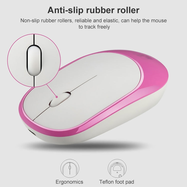 ZGB 360 2.4G Computer Laptop Wireless Chargeable Mini Mouse 1000dpi(Pink) - Wireless Mice by Chasing Leopard | Online Shopping South Africa | PMC Jewellery | Buy Now Pay Later Mobicred