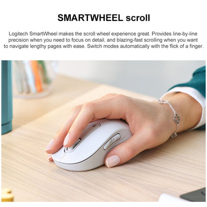 Logitech M650 5-keys 2000 DPI Wireless Bluetooth Silent Mouse (White) - Wireless Mice by Logitech | Online Shopping South Africa | PMC Jewellery | Buy Now Pay Later Mobicred