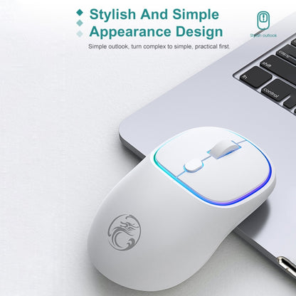 iMICE W-618 Rechargeable 4 Buttons 1600 DPI 2.4GHz Silent Wireless Mouse for Computer PC Laptop (Milk Tea) - Wireless Mice by iMICE | Online Shopping South Africa | PMC Jewellery | Buy Now Pay Later Mobicred