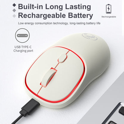 iMICE W-618 Rechargeable 4 Buttons 1600 DPI 2.4GHz Silent Wireless Mouse for Computer PC Laptop (Milk Tea) - Wireless Mice by iMICE | Online Shopping South Africa | PMC Jewellery | Buy Now Pay Later Mobicred