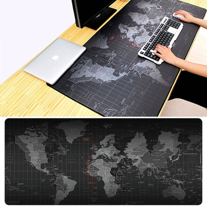 Extended Large Anti-Slip World Map Pattern Soft Rubber Smooth Cloth Surface Game Mouse Pad Keyboard Mat, Size: 60 x 30cm - Mouse Pads by PMC Jewellery | Online Shopping South Africa | PMC Jewellery