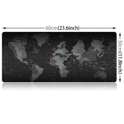 Extended Large Anti-Slip World Map Pattern Soft Rubber Smooth Cloth Surface Game Mouse Pad Keyboard Mat, Size: 60 x 30cm - Mouse Pads by PMC Jewellery | Online Shopping South Africa | PMC Jewellery